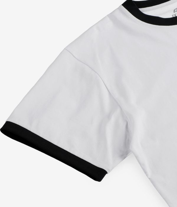 skatedeluxe Script Ringer Organic T-Shirt (white)