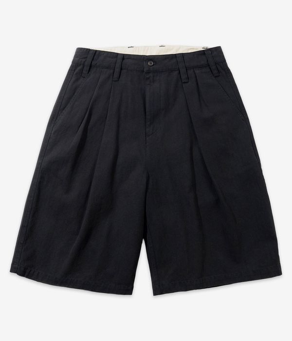 Butter Goods Pleated Shorts (washed black)