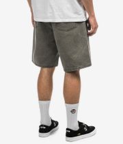 Obey Bigwig Baggy Denim Shorts (black olive wrinkle wash)