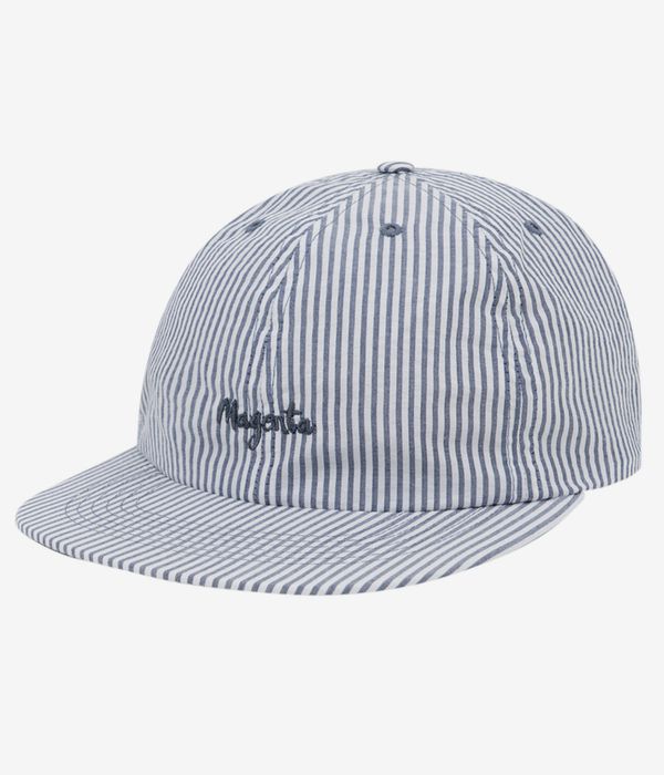 Magenta Seersucker Cap (striped)
