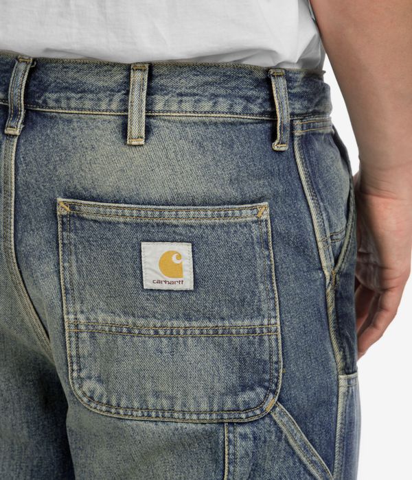 Carhartt WIP Double Knee Pant Smith Jeans (blue worn used wash)