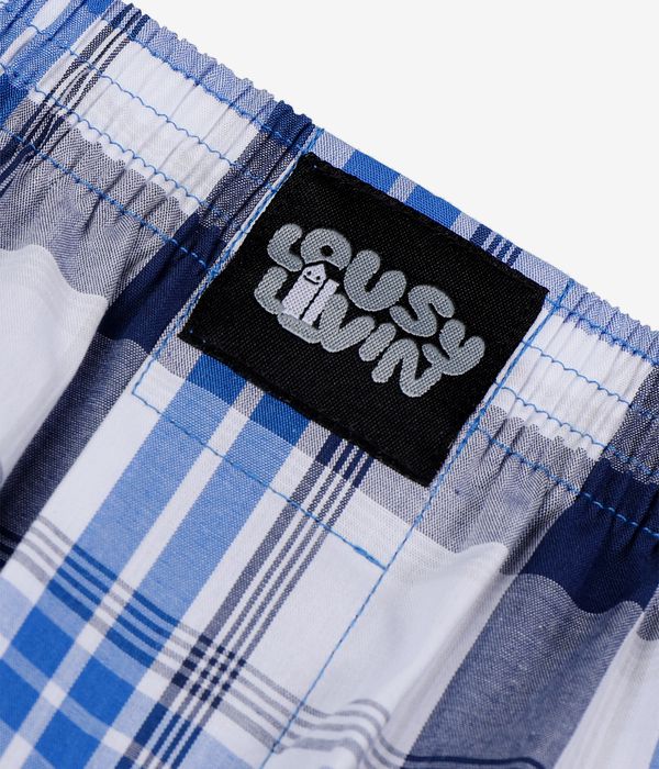 Lousy Livin Organic Check Boxershorts (sober blue)