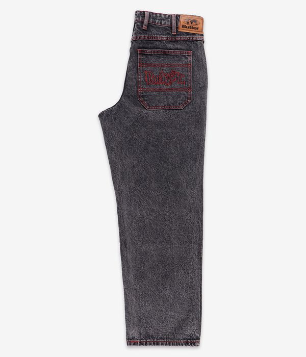 Butter Goods Breakdown Relaxed Denim Jeans (acid wash black)