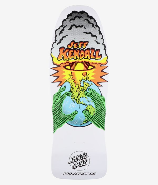 Santa Cruz Kendall End Of The World 10" Tabla de skate (white)