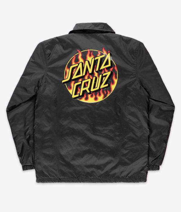 Thrasher x Santa Cruz Flame Dot Jacke (black)