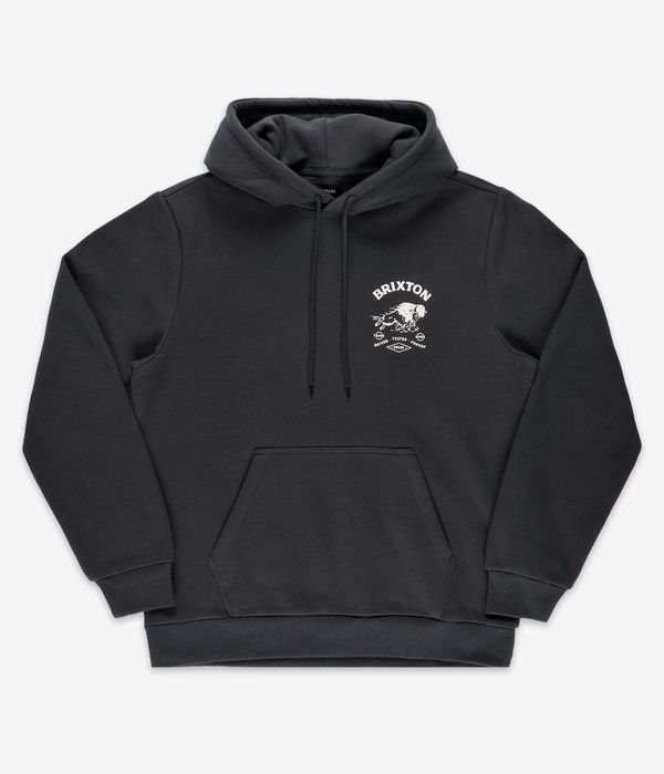 Brixton Charging Buffalo Hoodie (washed black)