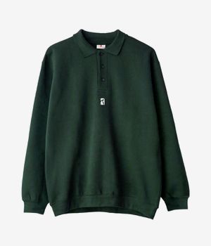 Poetic Collective Heavy Polo Sweatshirt (bottle green)