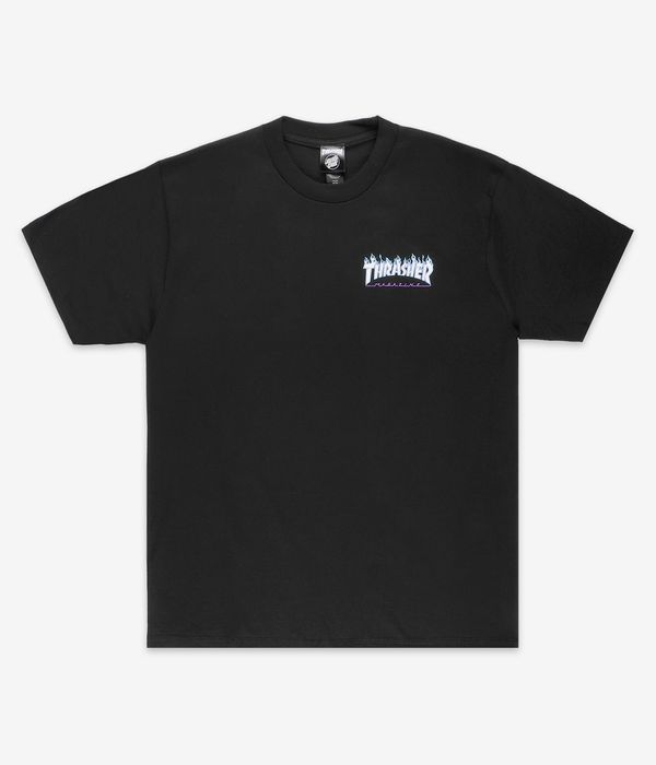 Thrasher x Santa Cruz Flame Dot T-Shirt (black)
