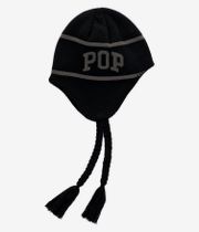 Pop Trading Company Earflap Beanie (black charcoal)