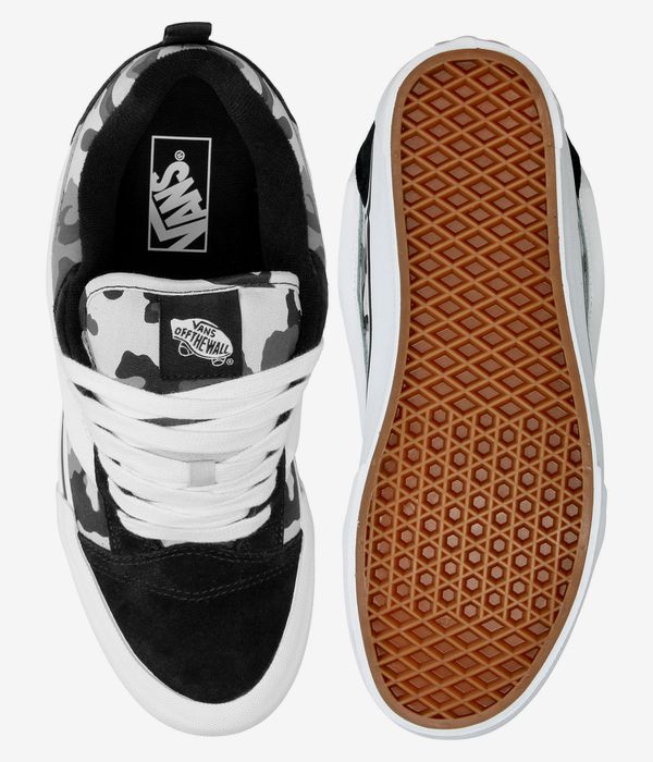 Vans Knu Skool Camo Schoen (black white)