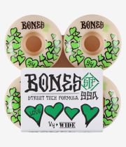 Bones STF Love V4 Rouedas (white green) 54mm 99A Pack de 4