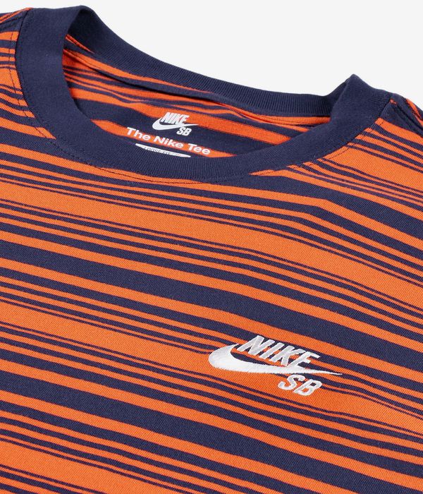 Nike SB Stripe Camiseta de manga larga (purple ink campfire orange)
