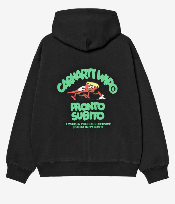 Carhartt WIP Pronto Zip-Sweatshirt avec capuchon (black)