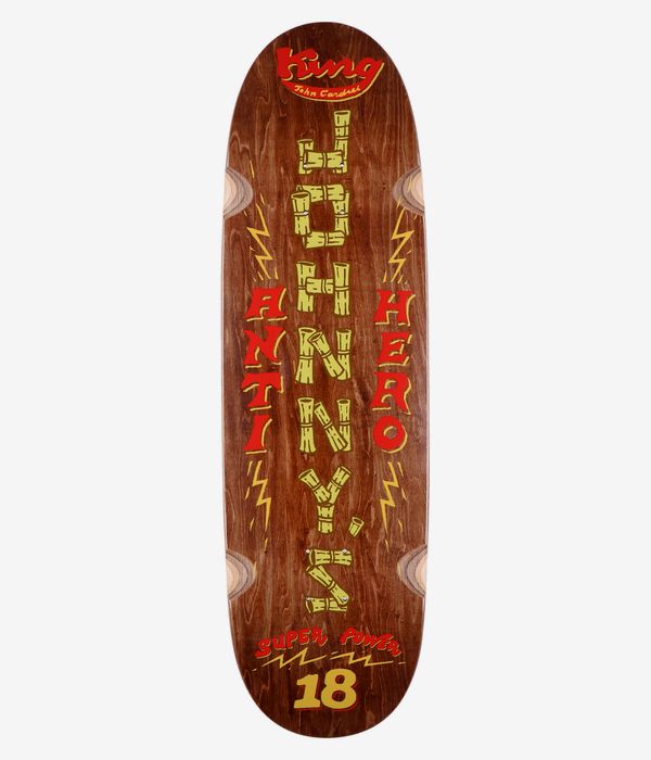 Anti Hero Cardiel Superpowered Wheel Wells 9.18" Skateboard Deck (brown)