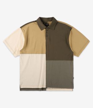 Brixton Deco Relaxed Polo-Shirt (tonal color block)