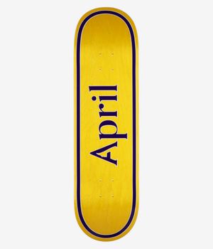 April OG Logo 8.75" Planche de skateboard (yellow purple)