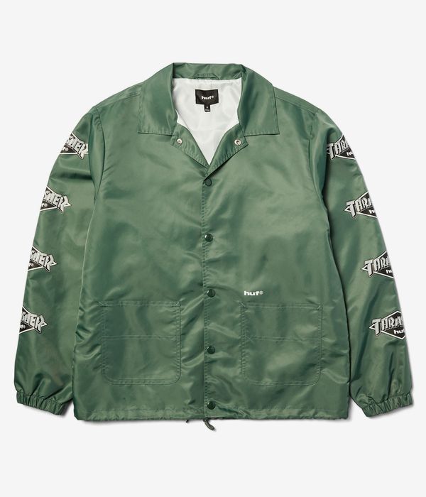 HUF x Thrasher Logo Jacket (forest green)