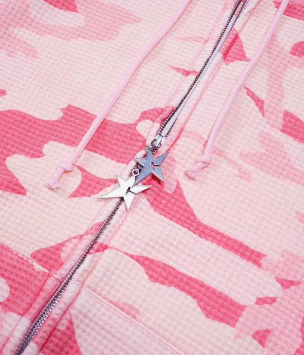 Carpet Company C-Star Double Thermal Zip-Sweatshirt avec capuchon (pink camo)