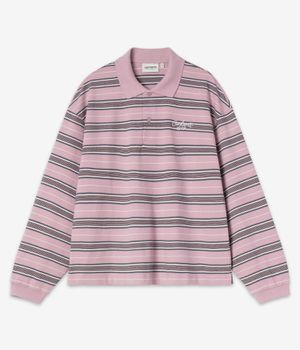 Carhartt WIP W' Bronson Polo Longsleeve women (stripe hortensia)