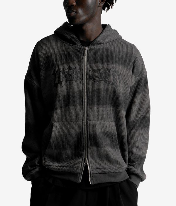 Wasted Paris Nevermind Zip-Hoodie (charcoal black)