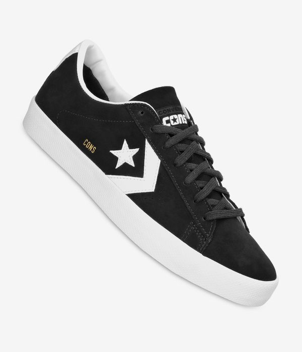 pad helt seriøst minimum Shop Converse CONS Pro Leather Vulcanized Shoes (black white white) online  | skatedeluxe