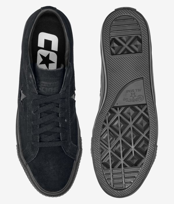 Converse CONS One Star Pro Suede Shoes (black black black)