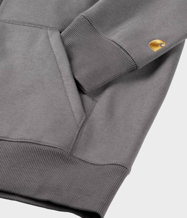 Carhartt WIP Chase Bluza z Kapturem na Zamek (porphyry gold)