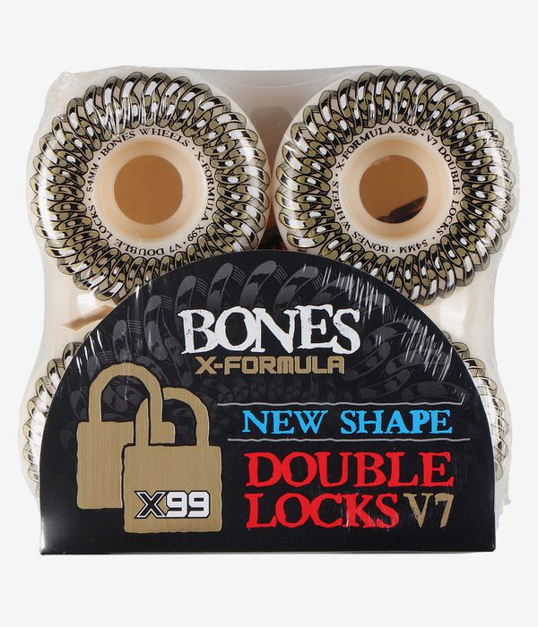 Bones X Formula Double Lock V7 Wielen (white) 54 mm 99A 4 Pack