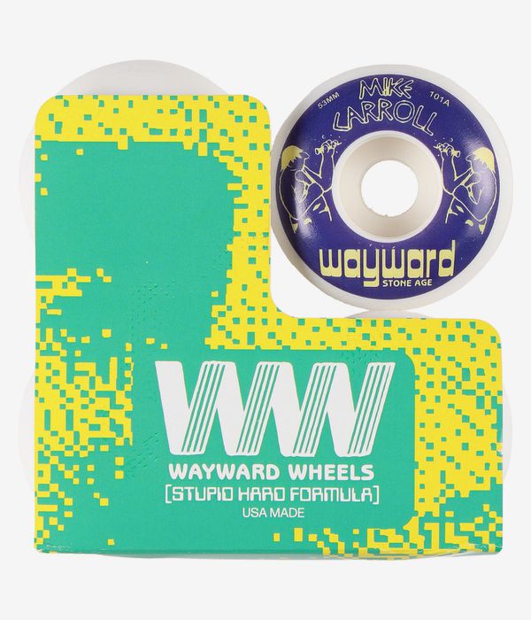 Wayward Carroll Pro Classic Wheels (white blue) 53mm 101A 4 Pack