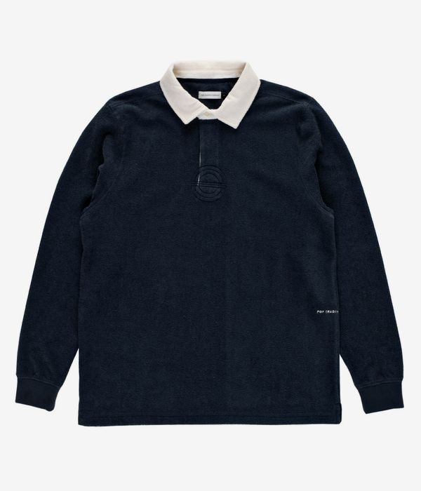 Pop Trading Company Terry Rugby Polo Sweater (navy)