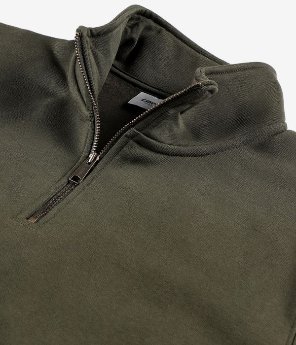 Carhartt WIP Chase Neck Zip Sweatshirt (olive gold)