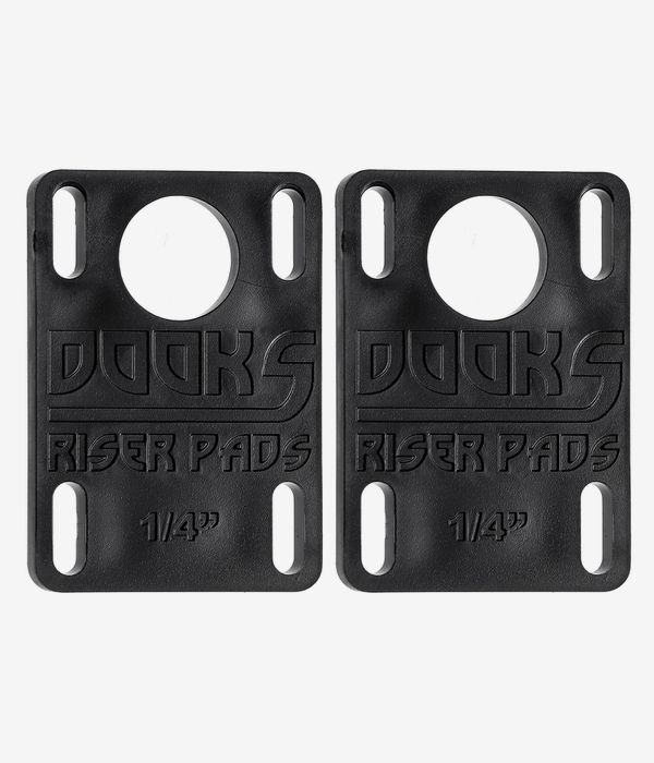 Shortys Dooks 1/4" Riser Pads (black) pacco da 2