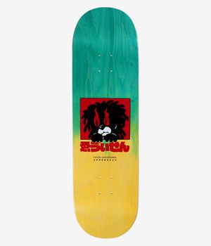 Evisen Rasta Fire 9" Skateboard Deck (green yellow)