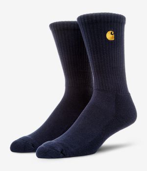 Carhartt WIP Chase Skarpetki EU 39-46 (dark navy gold)