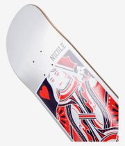 Real Nicole Queen Of Hearts Twin Nose 8" Planche de skateboard (grey)