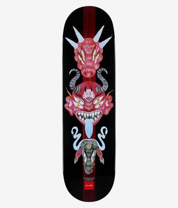 Chocolate Aikens Dog Perfume Masks 8.5" Skateboard Deck (multi)