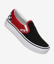 Vans ComfyCush Slip-On Schuh kids (checkerboard black red)