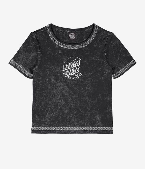Santa Cruz Moon Dot Reflection Front T-Shirt women (black acid wash)
