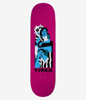 Tired Skateboards Sad Referees 8.375" Skateboard Deck (dark red)