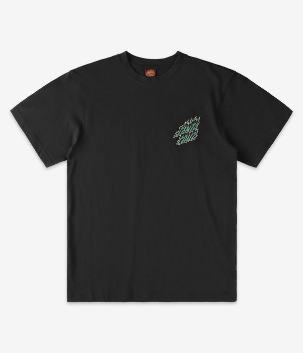 Santa Cruz Wired Flame Dot Chest T-Shirt (black)