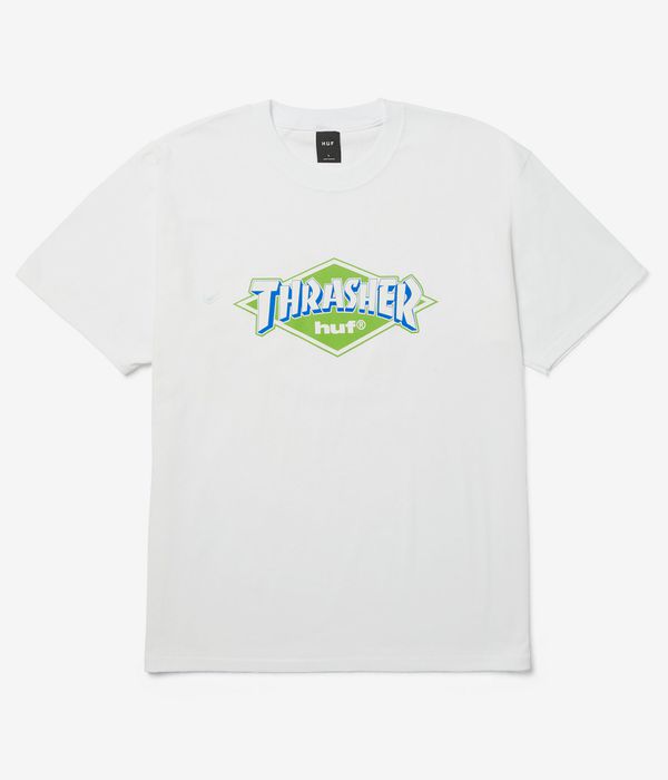 HUF x Thrasher Logo T-Shirt (white)
