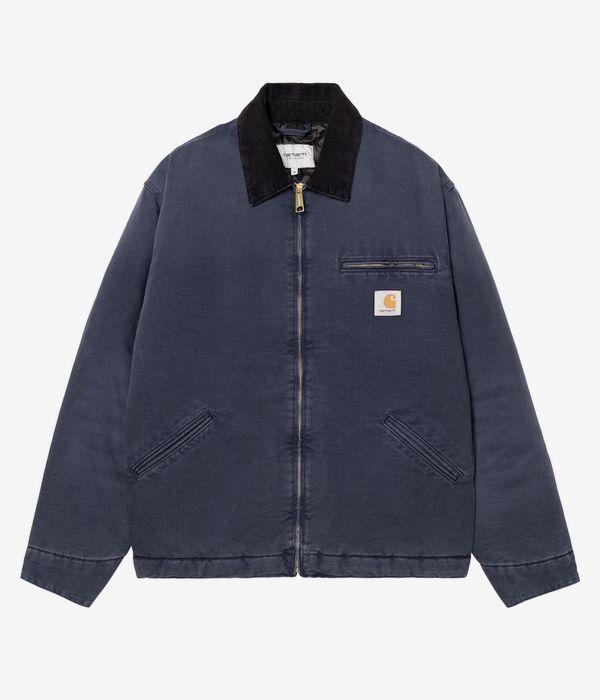 Carhartt WIP OG Detroit Organic Dearborn Jacke (dark navy black stone canvas)