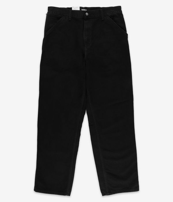 Carhartt WIP Single Knee Pant Organic Dearborn Pantaloni (black aged canvas)