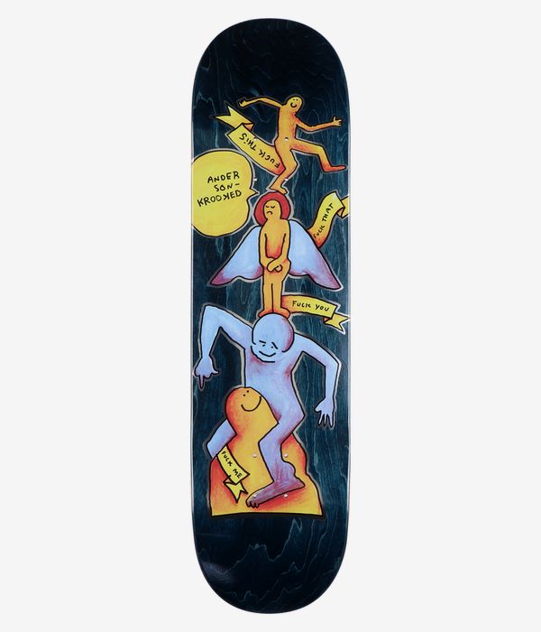 Krooked Manderson Stack 8.38" Skateboard Deck (multi)
