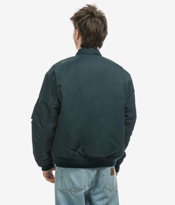 Carhartt WIP Olten Bomber Jacket (duck blue turmeric)