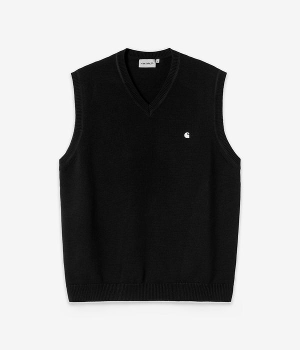 Carhartt WIP Madison Vest Sweatshirt (black white)