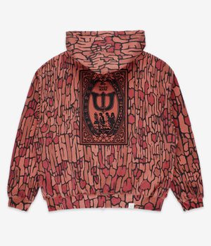 Evisen Dokuro Camo Felpa Hoodie con zip (orange)
