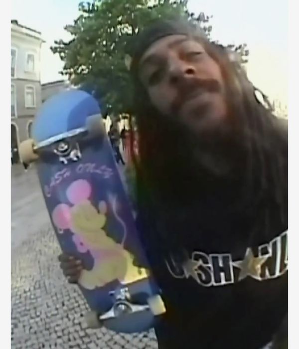 Cash Only Mouse 8.5" Skateboard Deck (blue)