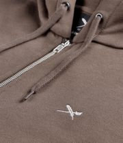 Iriedaily Mini Flag 2 Zip-Sweatshirt avec capuchon (mocca)