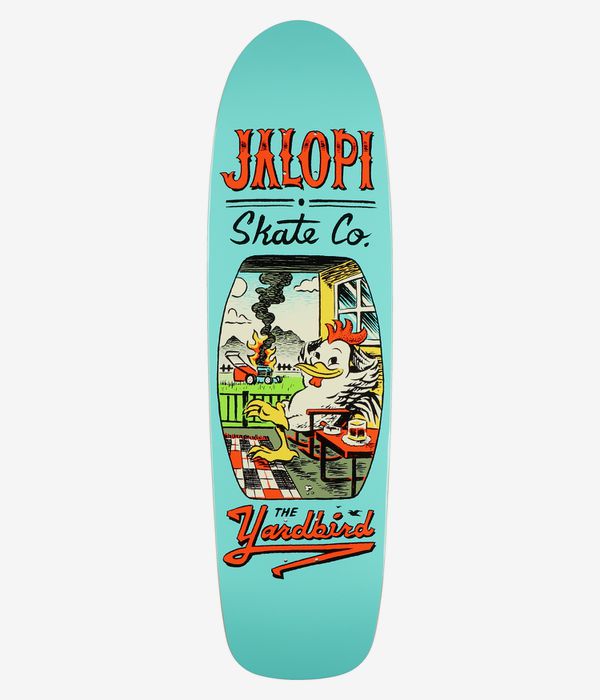 Anti Hero Team Jalopi Yardbird 9.81" Skateboard Deck (teal)